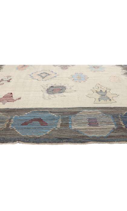 10 x 14 Vintage-Inspired Turkish Kilim Rug 52214