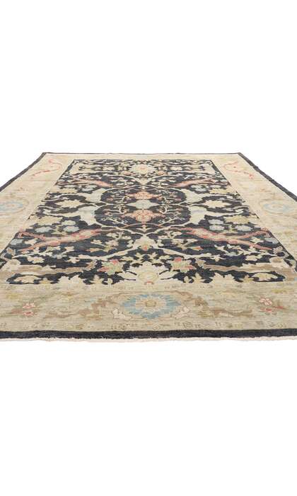 9 x 12 Modern Black Sultanabad Rug 60884