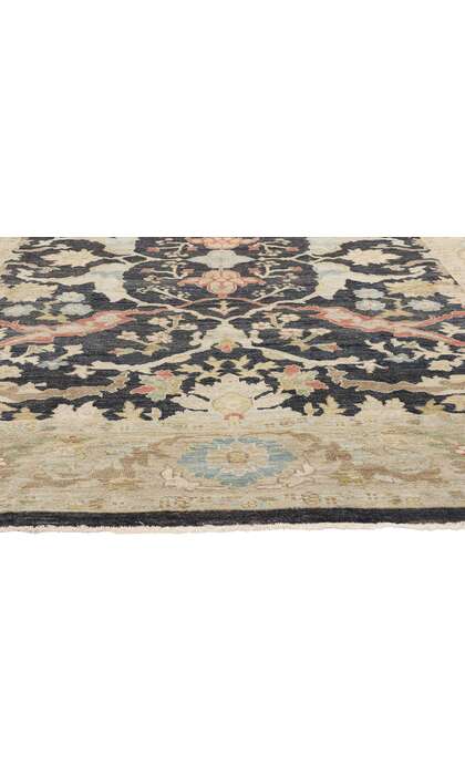 9 x 12 Modern Black Sultanabad Rug 60884