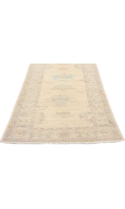 2 x 14 Modern Earth-Tone Oushak Rug Runner 80843