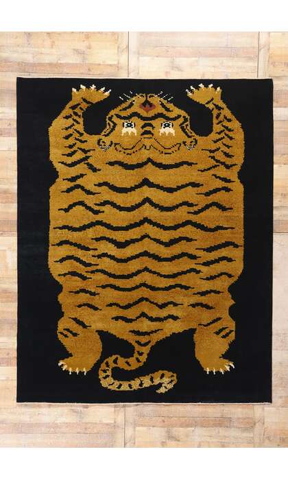 8 x 10 Modern Tibetan Tiger Rug 31343