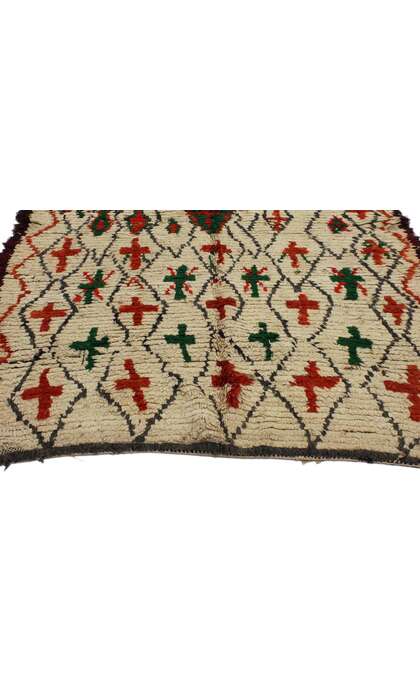 4 x 6 Vintage Moroccan Azilal Rug 74761