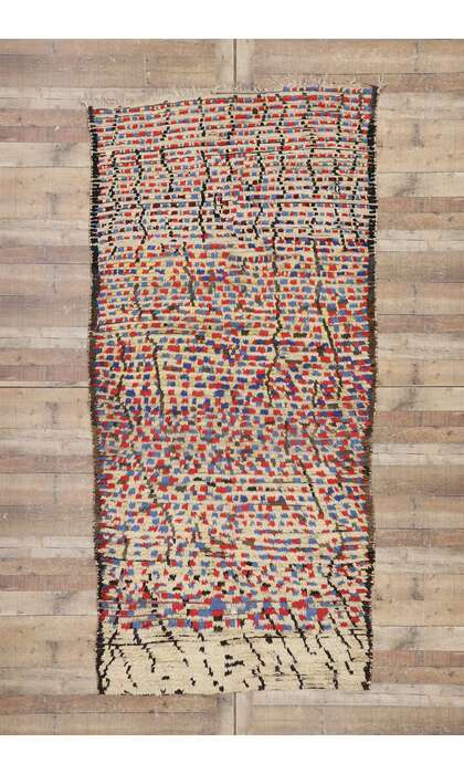 5 x 10 Vintage Moroccan Azilal Rug 21455