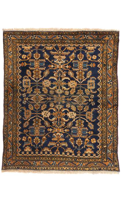 5 x 6 Vintage Persian Hamadan Rug 75775