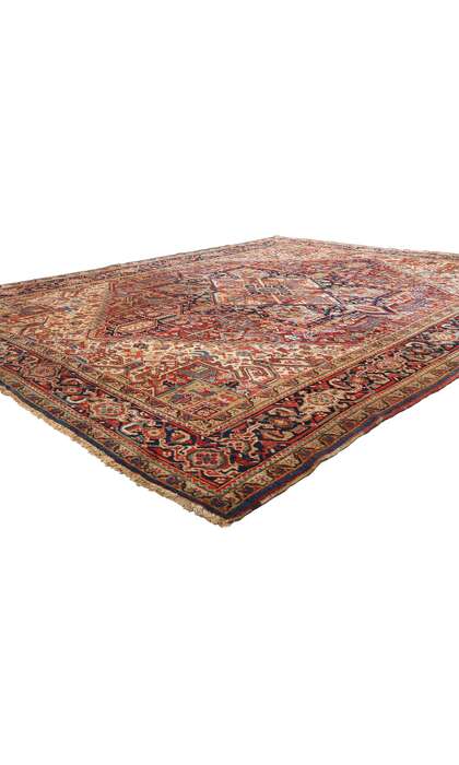 10 x 12 Antique Persian Heriz Rug 78967