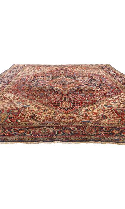 10 x 12 Antique Persian Heriz Rug 78967