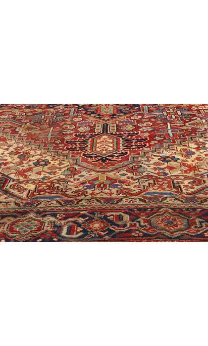 10 x 12 Antique Persian Heriz Rug 78967