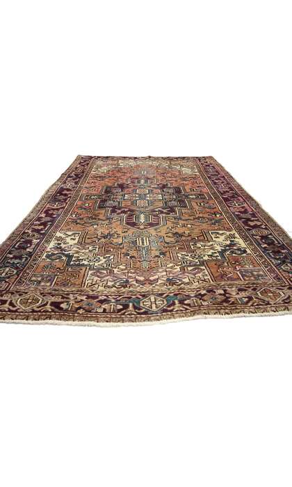 6 x 9 Vintage Persian Heriz Rug 75553