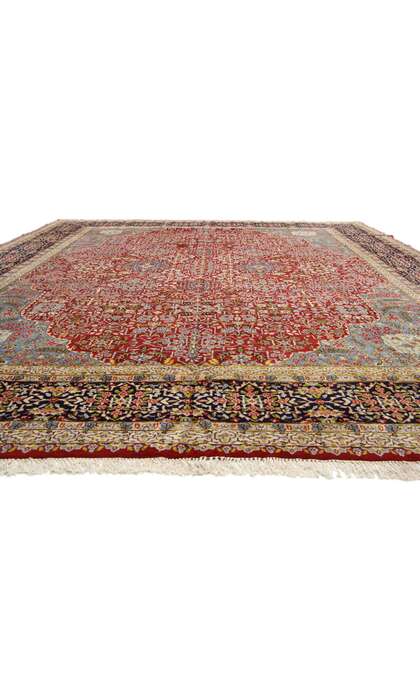 13 x 17 Vintage Persian Kerman Rug 76443