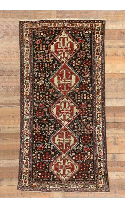 5 x 10 Antique Persian Mahal Rug Runner 75266
