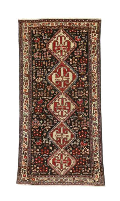 5 x 10 Antique Persian Mahal Rug Runner 75266