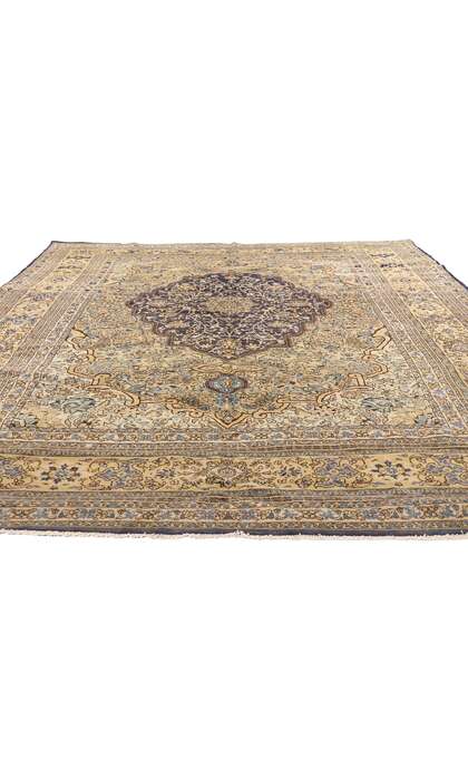7 x 9 Vintage Persian Qum Rug 61164