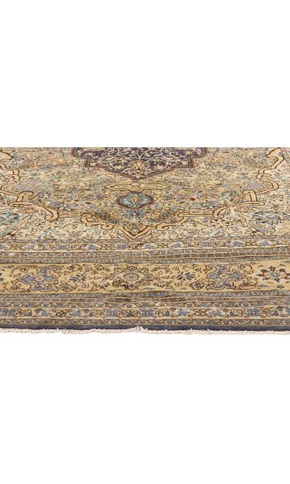 7 x 9 Vintage Persian Qum Rug 61164