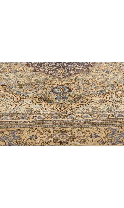 7 x 9 Vintage Persian Qum Rug 61164