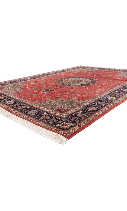 8 x 12 Vintage Red Persian Tabriz Rug 77730