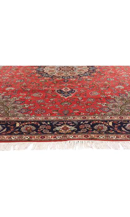 8 x 12 Vintage Red Persian Tabriz Rug 77730