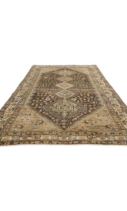 5 x 10 Distressed Antique Persian Malayer Rug 60981