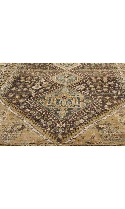 5 x 10 Distressed Antique Persian Malayer Rug 60981