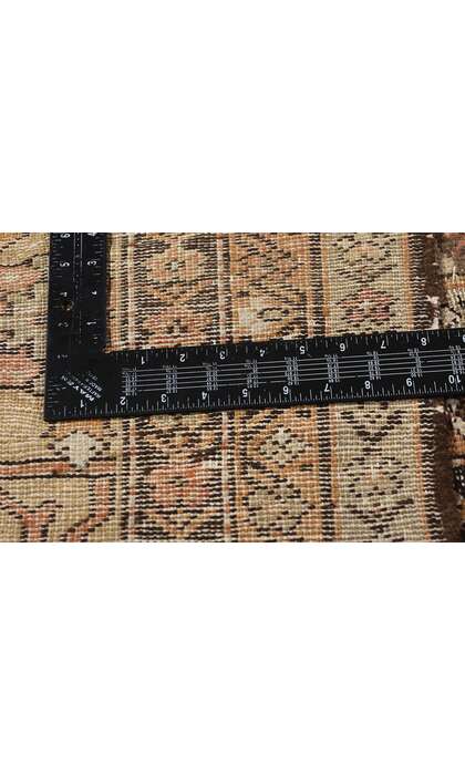 11 x 15 Late 19th Century Distressed Antique Persian Sultanabad Rug 73021