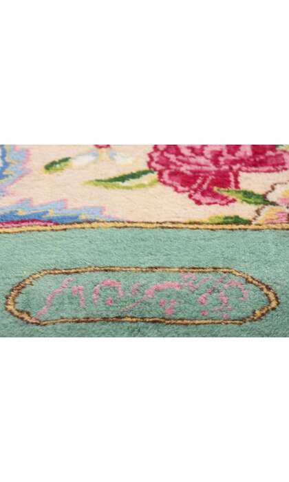 3 x 20 Signed Vintage Persian Kerman Rug Runner 61367