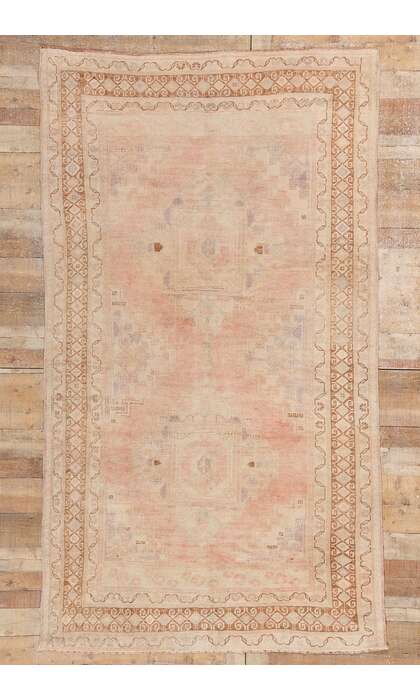 5 x 9 Vintage Turkish Oushak Rug 53560