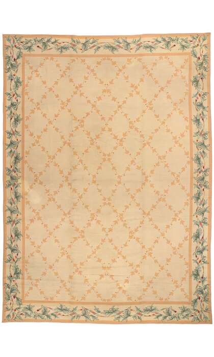 11 x 15 Antique Spanish Needlepoint Rug 72494