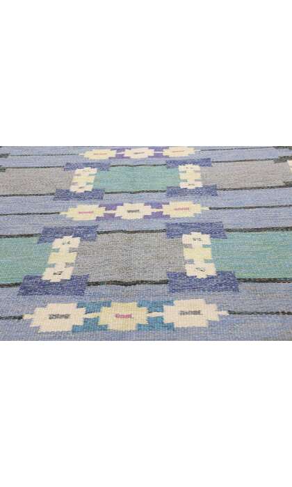 4 x 7 Sverker Greuholm Vintage Swedish Rollakan Rug 79057