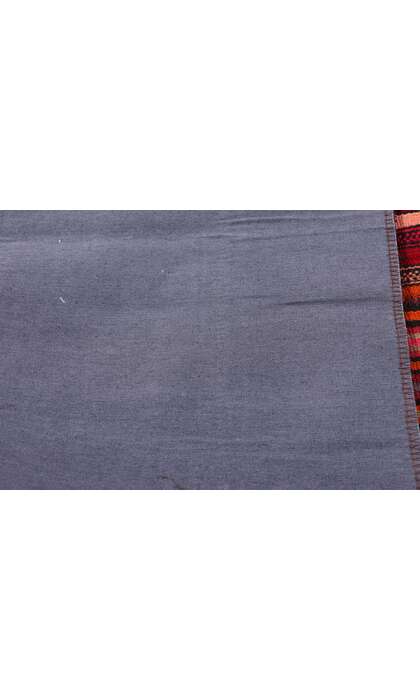 13 x 15 Vintage Turkish Striped Kilim Rug 60807