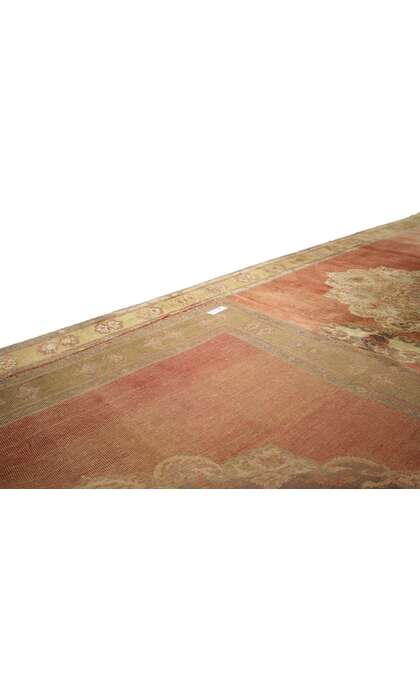 5 x 12 Vintage Turkish Oushak Rug Runner 51448