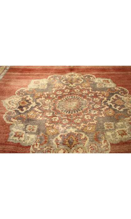 5 x 12 Vintage Turkish Oushak Rug Runner 51448