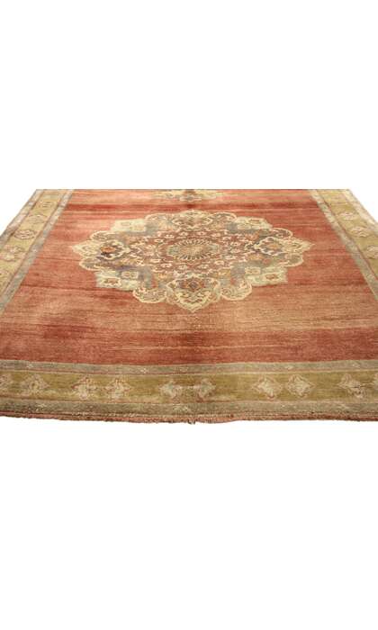 5 x 12 Vintage Turkish Oushak Rug Runner 51448