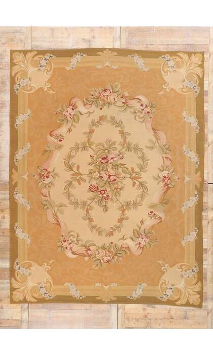 9 x 12 Vintage Chinese Aubusson Rug 79143