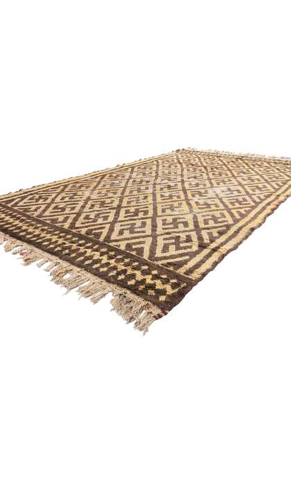 6 x 11 Distressed Vintage Taznakht Moroccan Rug 21669