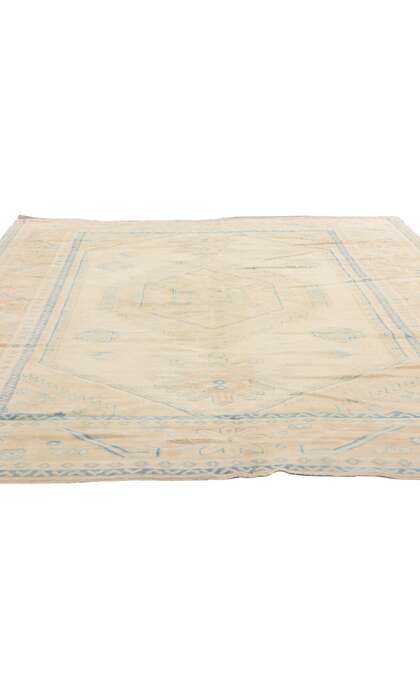 6 x 8 Vintage Muted Turkish Oushak Rug 53706