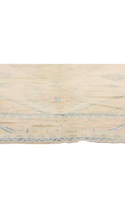 6 x 8 Vintage Muted Turkish Oushak Rug 53706