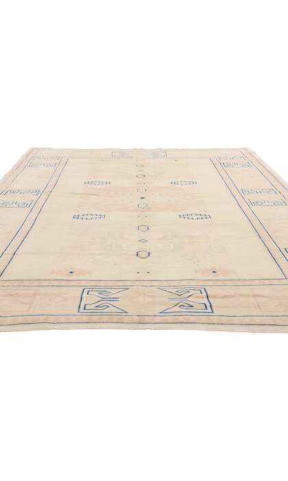 7 x 10 Vintage Muted Turkish Oushak Rug 53698