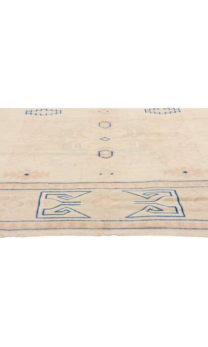 7 x 10 Vintage Muted Turkish Oushak Rug 53698