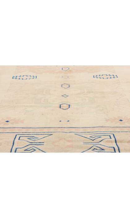 7 x 10 Vintage Muted Turkish Oushak Rug 53698