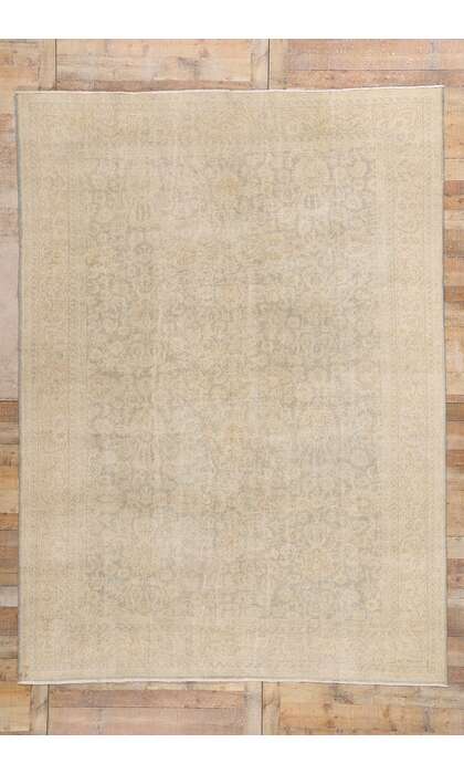 8 x 11 Distressed Vintage Muted Turkish Sivas Rug 53162