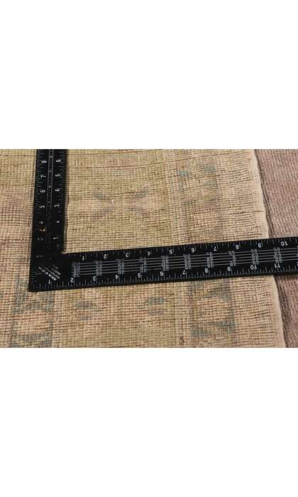 6 x 10 Vintage Earth-Tone Turkish Oushak Rug 53683