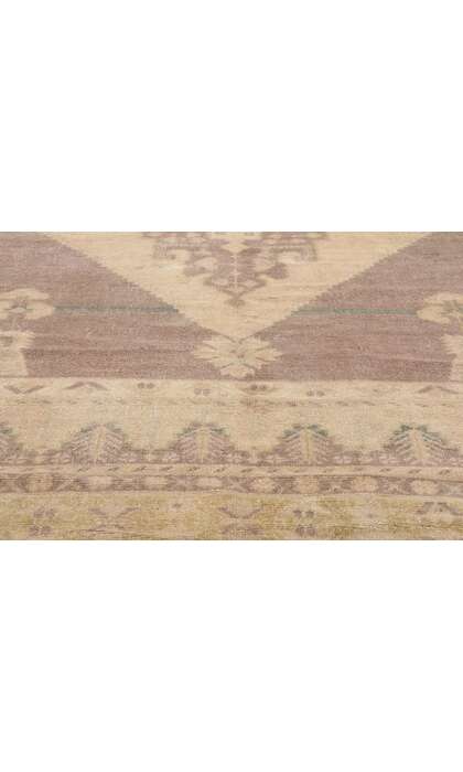 6 x 10 Vintage Earth-Tone Turkish Oushak Rug 53683