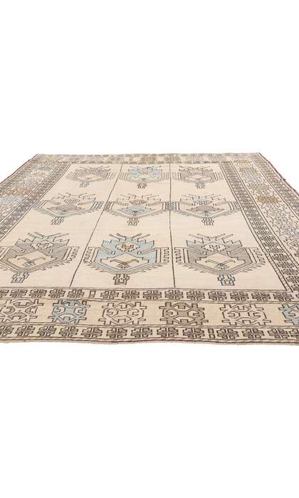 7 x 10 Vintage Turkish Oushak Rug 53684