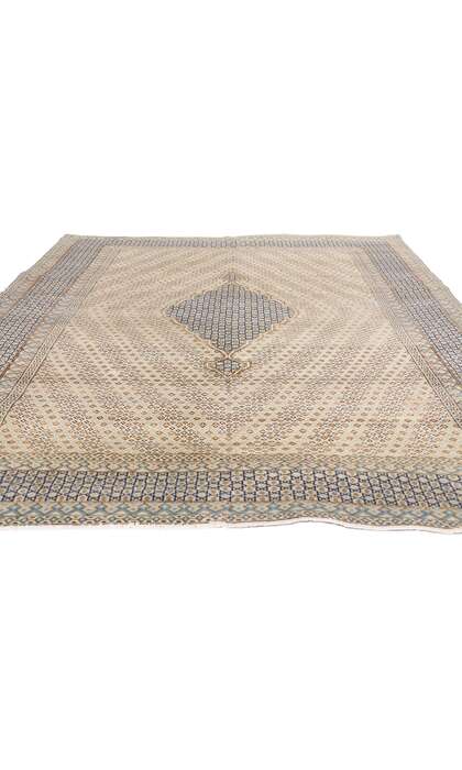 7 x 10 Distressed Vintage Persian Kerman Rug 53750