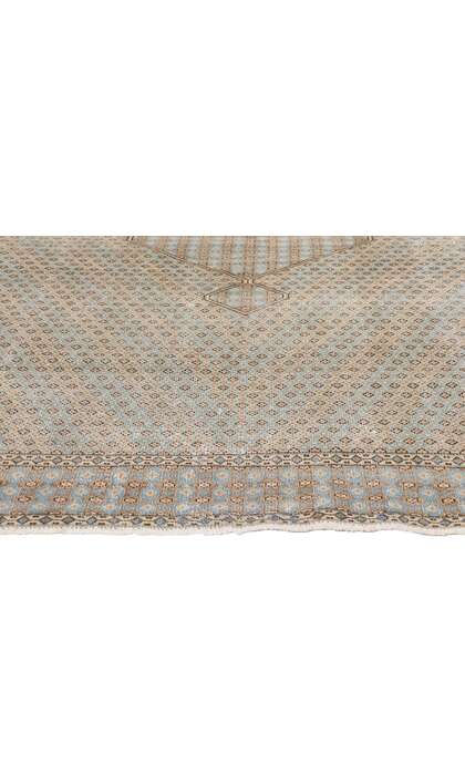 7 x 9 Distressed Vintage Persian Kerman Rug 53759