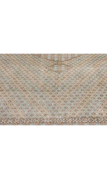 7 x 9 Distressed Vintage Persian Kerman Rug 53759