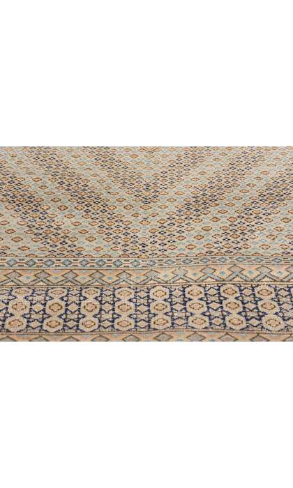 7 x 9 Distressed Vintage Kerman Rug 53760