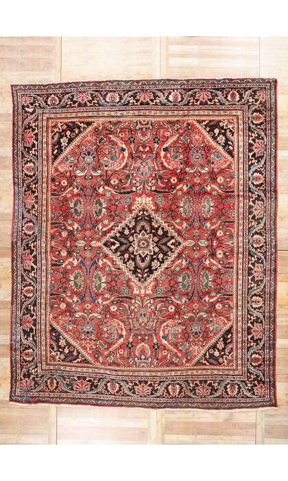 11 x 13 Vintage Persian Mahal Rug 74573