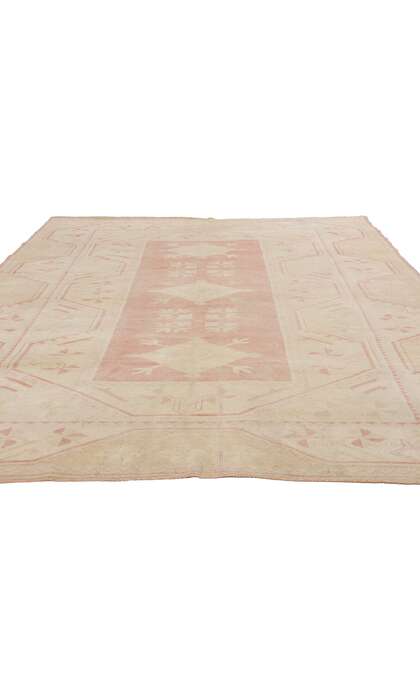7 x 9 Vintage Pink Turkish Oushak Rug 53705