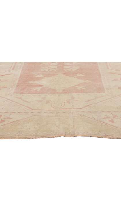7 x 9 Vintage Pink Turkish Oushak Rug 53705