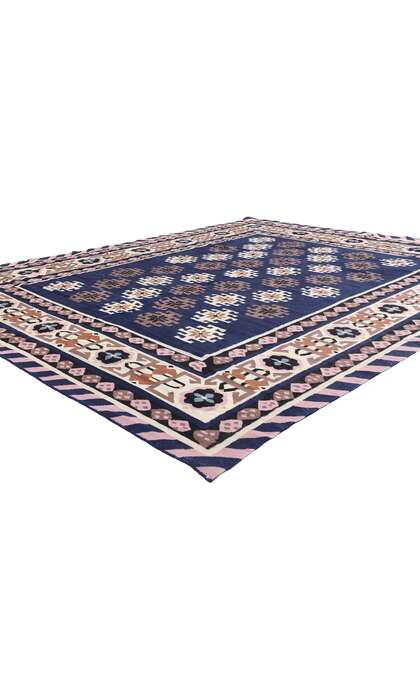 8 x 10 Vintage Maramures Romanian Kilim Rug 78021